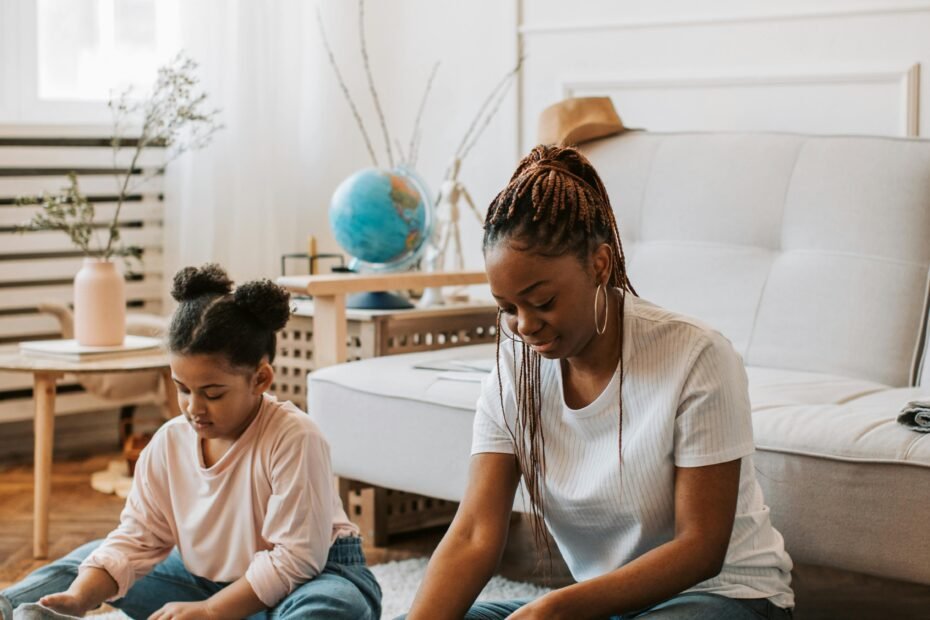"Parent modeling emotional regulation to a child